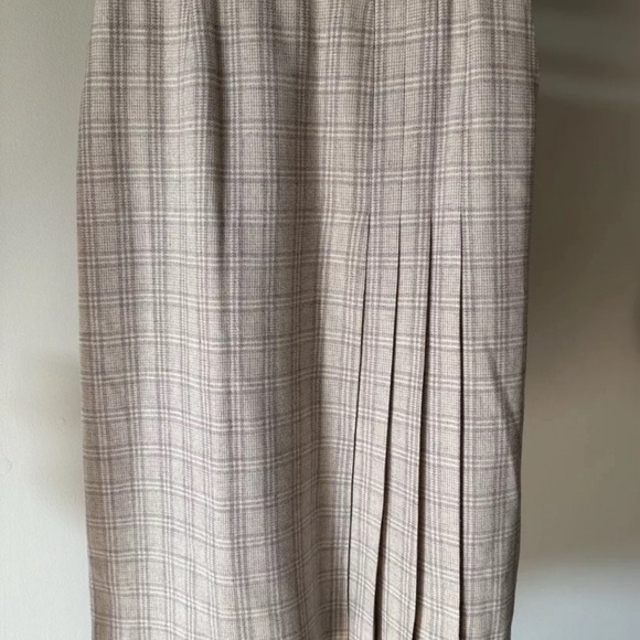 VTG Miss Pendleton Sz 9/10 Pleated Skirt 100% Wool Plaid Academia Preppy holiday - Picture 2 of 7